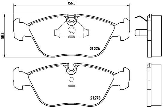 Brembo P 86 013 Bremsbelagsatz, Scheibenbremse - (4-teilig) - Bild 4