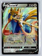 Zacian V 138/202 Holo Ultra Rare Sword & Shield Pokemon Lightly Played
