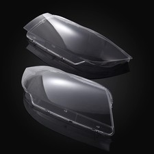 2pcs Car Front Headlight Lens Cover Headlamp Clear PC Shell Compatible with B...