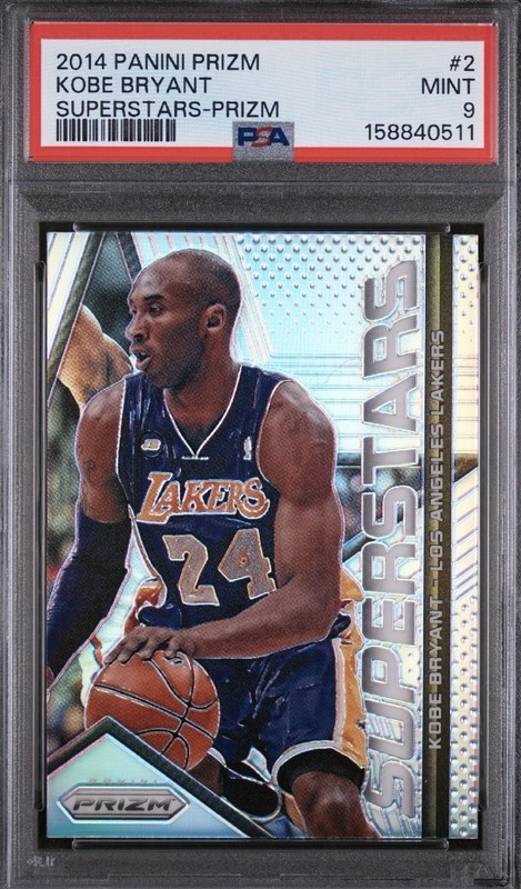 2014-15 Panini Prizm Superstars Kobe Bryant #2 PSA 9 MINT HOF
