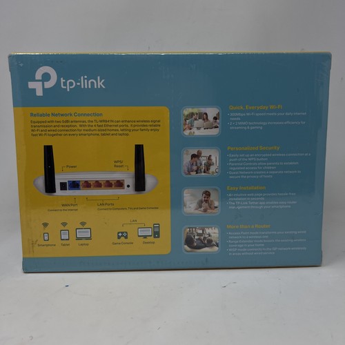 TP-Link TL-WR841N Wireless N Router 300Mbps 2 Antenna N300 WiFi Access Point IPT - Picture 3 of 5