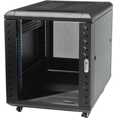 StarTech 4-Post 15U Server 19'' Data Rack Cabinet, Lockable RK1536BKF