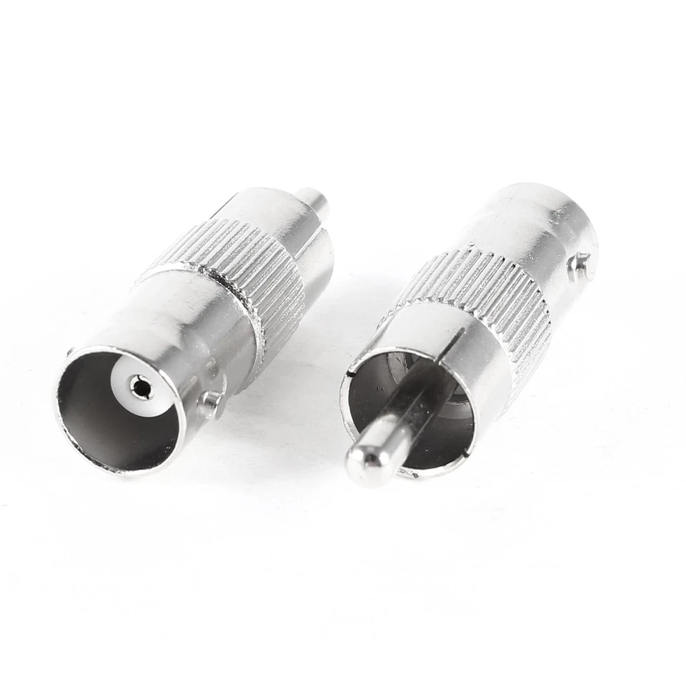 2pcs x BNC femelle à RCA mâle câble adaptateur connecteur Coaxial - Photo 1/1