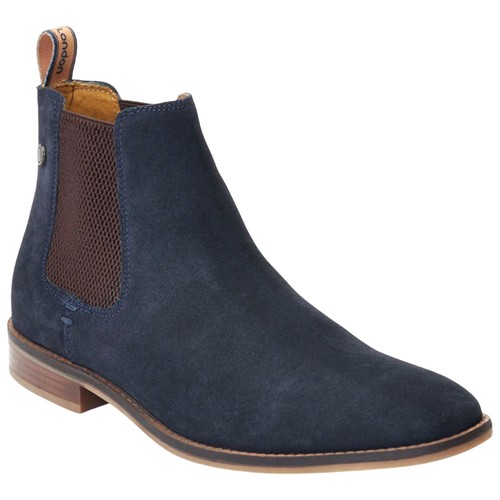 Botas Chelsea Base London Para Hombres Virgil Gamuza Informales Inteligentes Tobillo Distribuidor Pull-On - Imagen 12 de 21