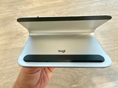 Logitech BASE Charging Stand for iPad Pro - Silver Aluminum Dock