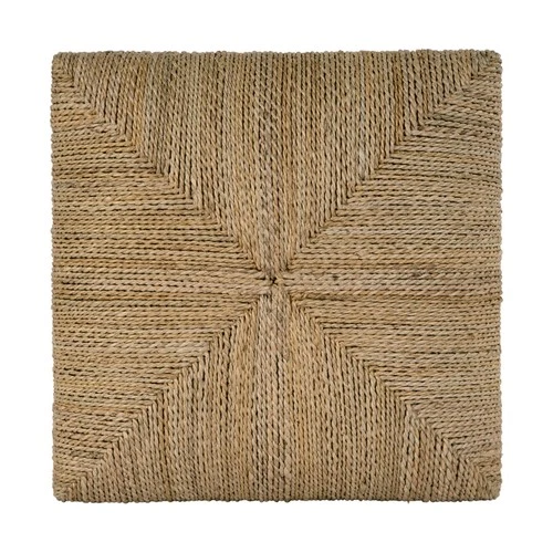 Butler Specialty Company Como 17 in. W Square Banana Leaf Accent Stool - Natural - Picture 7 of 8