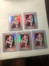 2020 bowman chrome refractor cade cavalli 5 card lot