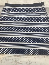 Vineyard Vines Retail 98 polka-dot stripe skirt size 2 Lightly Worn Pencil