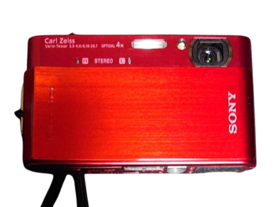 Sony DSC-T900 Cyber-Shot Red 4.0x 12.1MP Compact Digital Camera