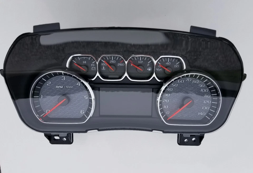 Chevy Silverado Tahoe 2014 2015 2016 2017 2018 fibra de carbono calibre cara azul Foto 4 de 4