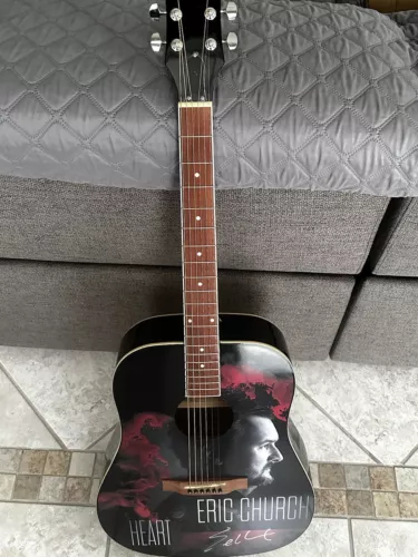 Eric Church Heart Guitar Signed Limited Edition Only 50 Available