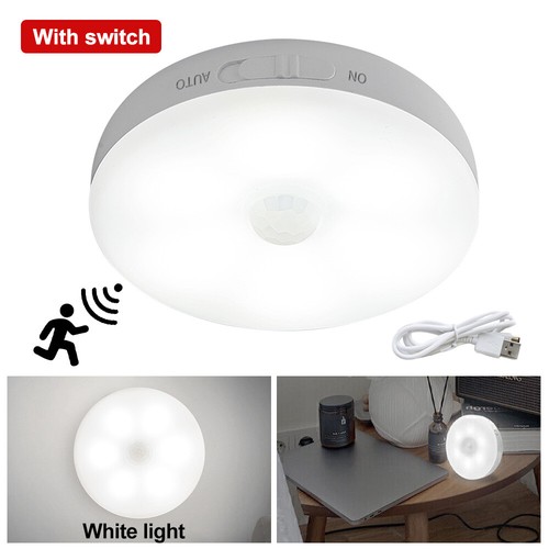 Night Light 6LED Motion Sensor Lights Wireless Cabinet Stair Lamp USB Charging - Picture 12 of 12