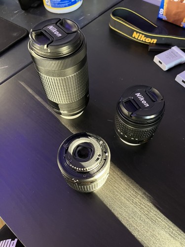 Nikon D3400 Camera With 3 Lenses And Bag - Picture 3 of 9