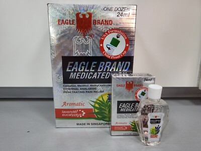 Eagle Brand Lavender Eucalyptus Medicated Oil 24 mL x 12 - Dau Trang Con O-2030