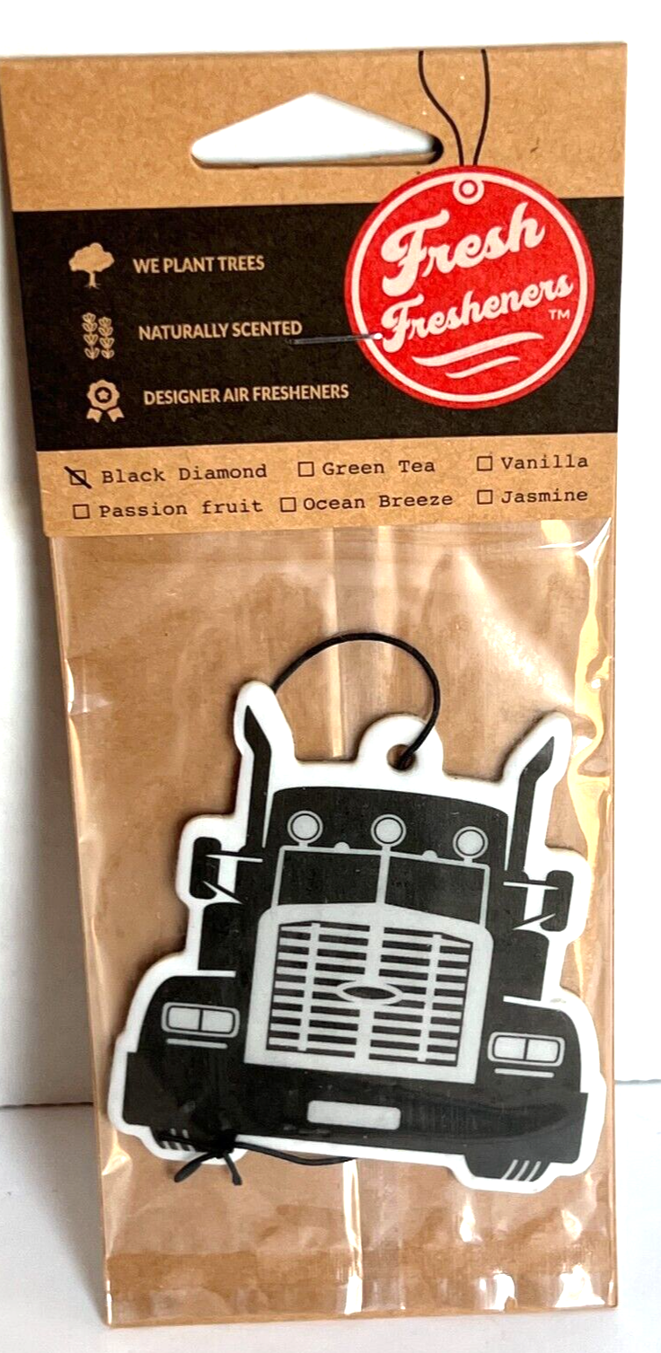18 Wheeler Truck Cab" Black Diamond Scent Hanging Air Freshener Car Truck  Camper | eBay