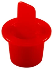 ZCPT2XQ1 Plastic Center Pull Tab Tapered Plug. CPT-2X PE-LD Cap OD 0.56" Plug...