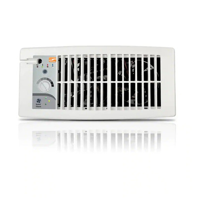 Flush Fit Register Booster Fan White Air Circulation Exhaust Vent Heating A/C