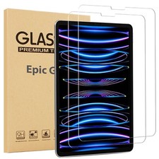 2 Pack Apple iPad Pro 12.9 Tempered Screen Protector for 12.9 inch 2022/2021/18