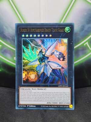 Yu-Gi-Oh! Karte Nummer 38: Hope Harbinger Dragon Titanic Galaxy - GFP2-EN143 Ultra Rare 1st Edition