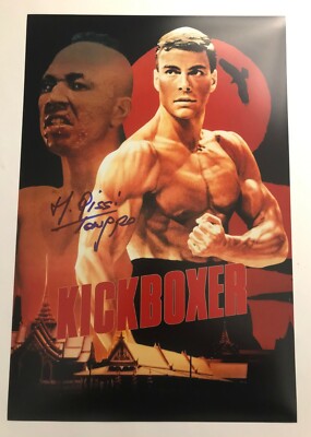 GFA Kickboxer Movie Tong Po MICHEL QISSI Signierte 12x18 Foto PROOF MH6 COA