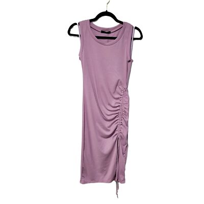 casual lavender dress Lavender Bloom Gathered Midi Dress main image 0