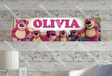 Lotso - Personalized Name Poster Customized Birthday Party Banner Decor