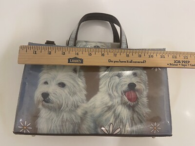 Westie Daisy Purse Handbag west Highland terrier never used  display picture 1