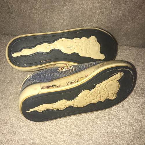 Vintage Stride Rite Mighty Mouse Zips Kids Shoes NOT FOR WEAR 80s See Pics - Picture 7 of 7