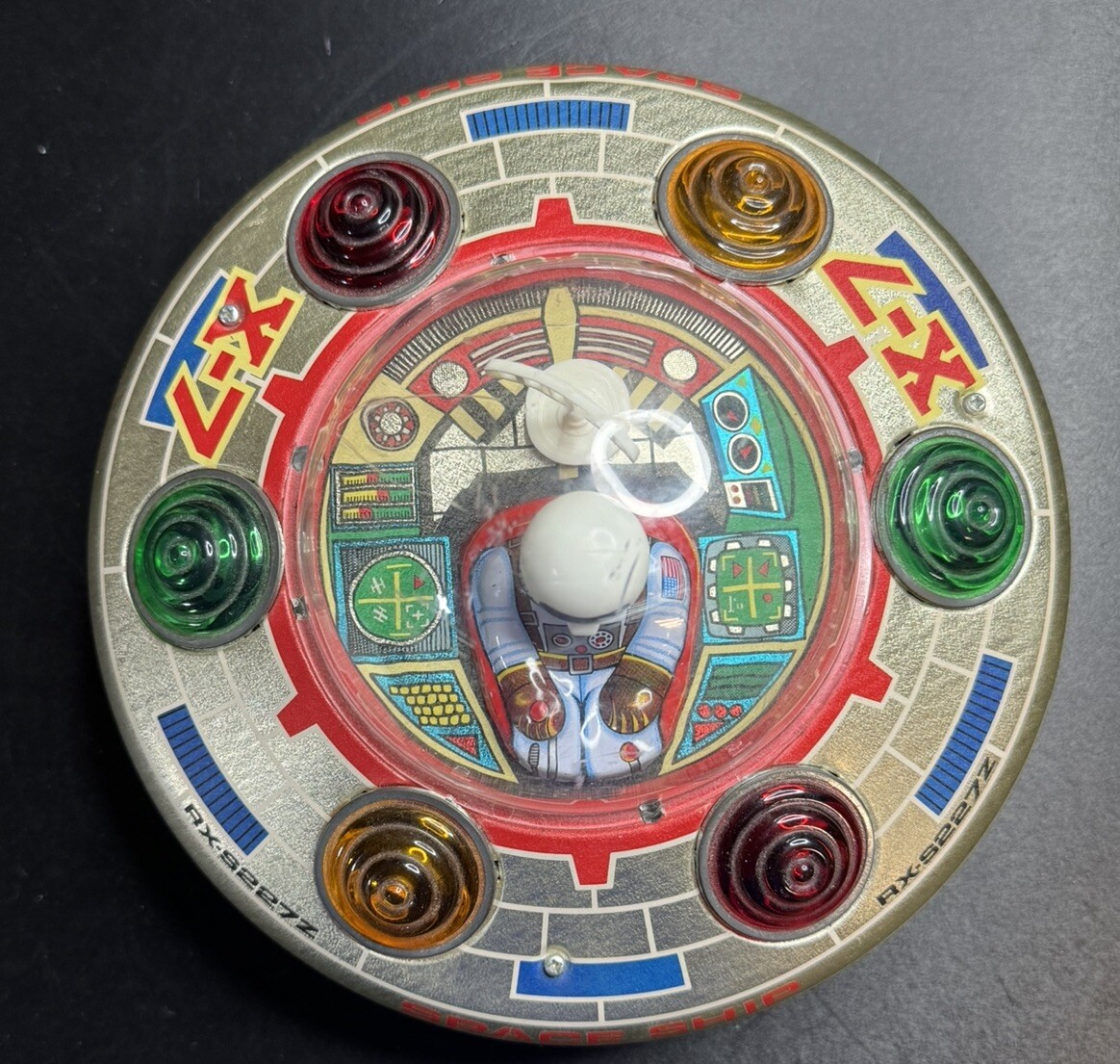 Space Ship UFO X-7 Masudaya Japan Vintage Tin Toy Galactic Space Ship UFO X-7 Masudaya Japan Vintage Tin Toy Galactic