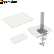 Ergomaker Steel Monitor Mount Reinforcement Plate Desk Scratch Prevention Sheet