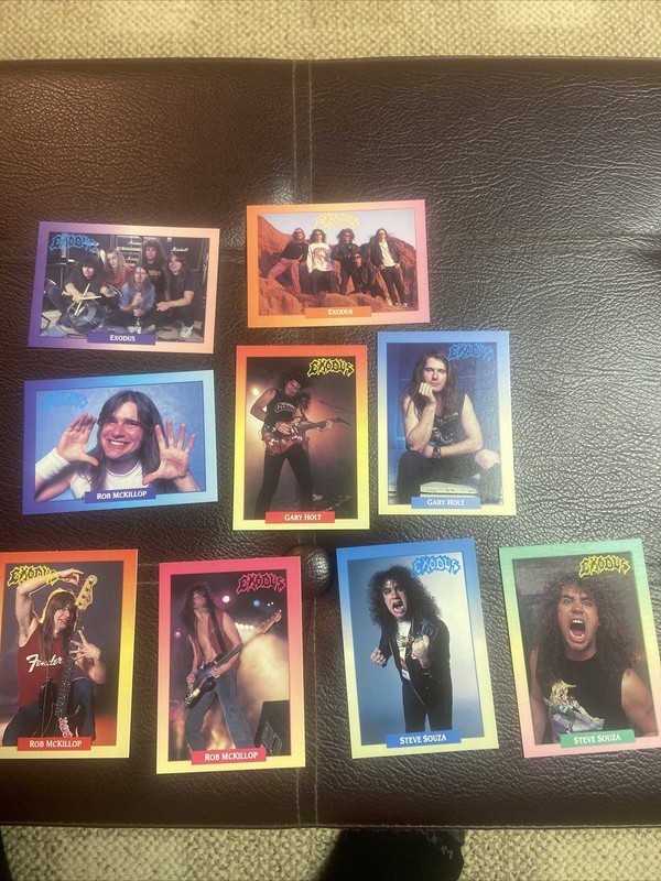 Exodus Lot Of 9 1991 Rock Cards