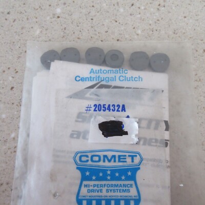 6 pk Comet Clutch Guide Button Set 1/16'' D 205432A NOS