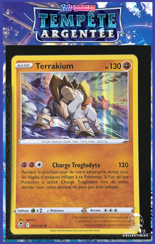 Carte Pokémon Terrakium 097/195 Holo EB12 Tempête Argentée FR
