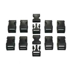 Black Delrin Plastic Side Release Fasteners 10mm 20mm 25mm 32mm 40mm 50mm