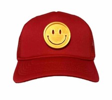 3D Sculpted Smiley Face Hat , Unique Style and Shine Bright Everyday Cap Versac