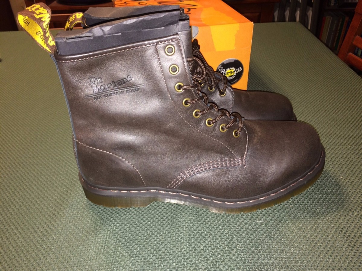 Doc Martens Dark Brown Boots Size Men 12 US 8 Eye Reg Toe  display picture 1