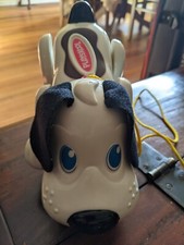 BARKS & SNIFFS Playskool DIGGER DOG Pull Along Puppy Vtg 1999 Batterised TOY -