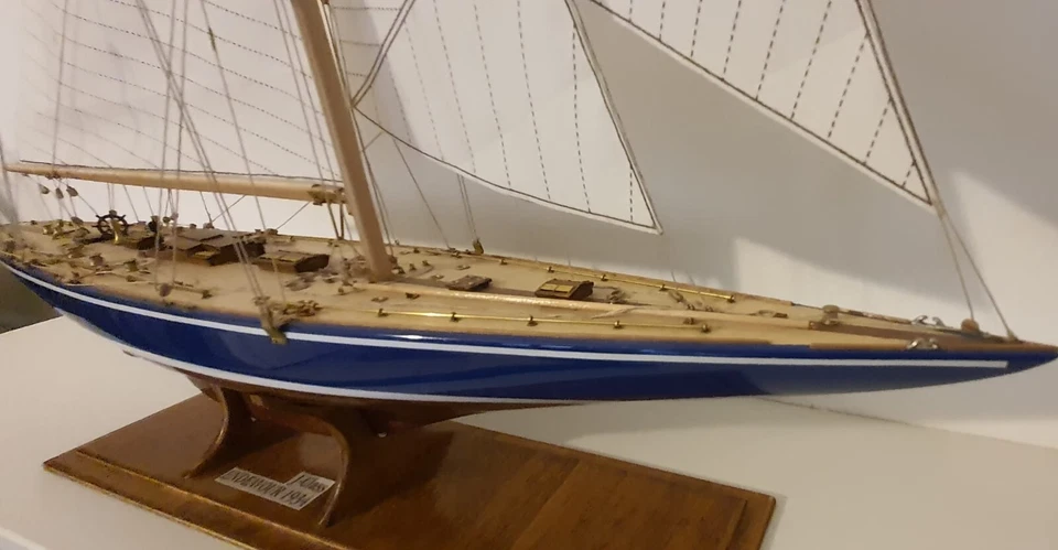 Veliero in legno - AMERICA'S CUP 1934 1:80 (480mm) - Immagine 4 di 4