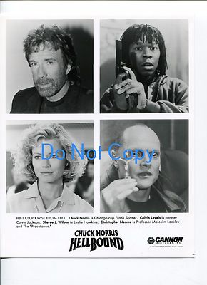 Chuck Norris Christopher Neame Calvin Levels Sheree Wilson Hellbound Movie Photo