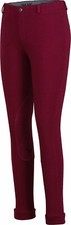 TuffRider Kid's Whimsical Horse Embroidered Pull-On Jodhpurs Plum Size 8 100428