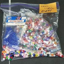 VINTAGE 24 oz BEAD VARIETY INDIVIDUALLY LOOSE BEADS what you see is what you get
