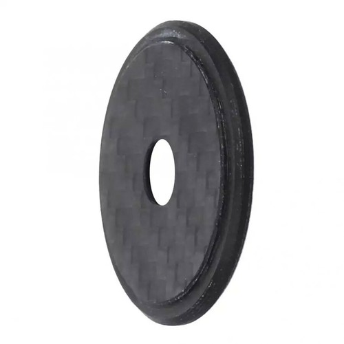 CARBON w/ Ti BOLT Headset Stem Top Cap 1-1/8" 3K MATTE US Seller! 6g Titanium - Picture 3 of 5