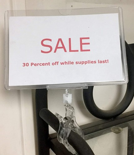 Clip On Sign Clamp POP Rotating Sign Holder - 3 pieces - Picture 3 of 4