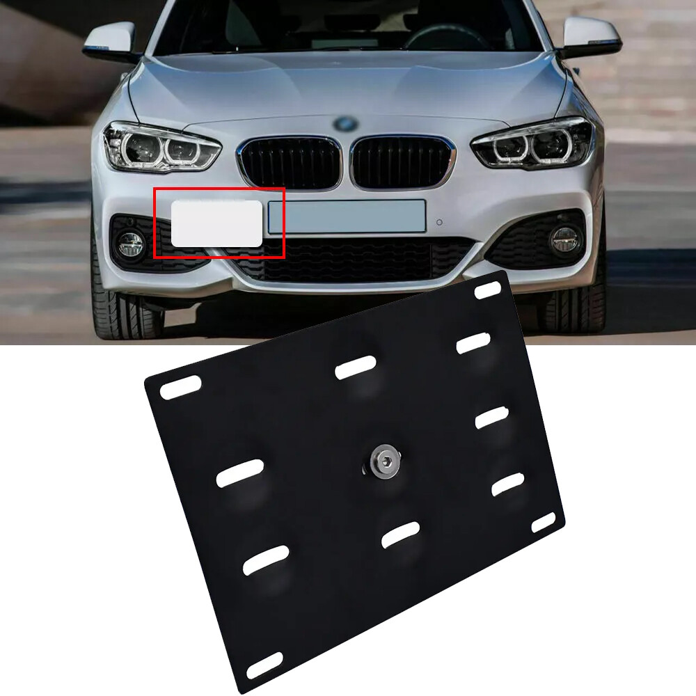 BMW 2-Series F22 2014-2018 Front Bumper Tow Hook License Plate Mount Bracket