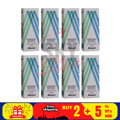 8 X 3,5g ALCON DURATEARS Salbe GLEITMITTEL SALBE - KOSTENLOSER VERSAND