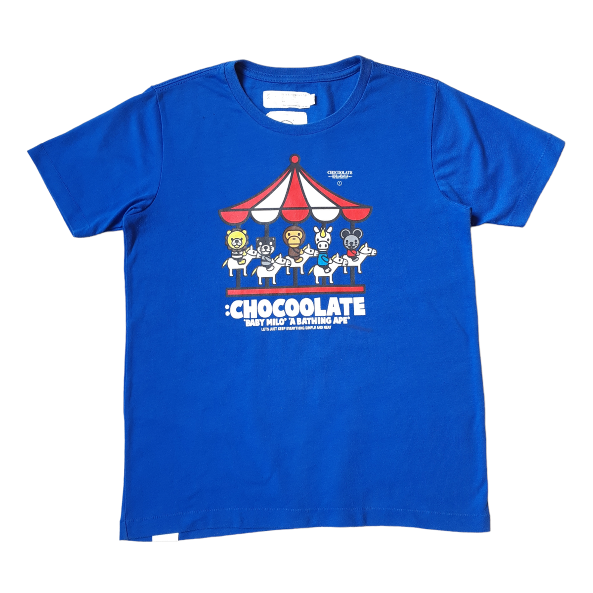 Black Chocoolate x Baby Milo x A Bathing Ape BAPE T Shirt size
