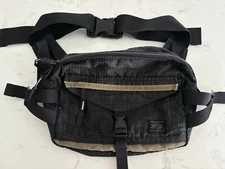 Porter Tokyo Japan - Black Waist Bag / Belt Bag / Fanny Pack