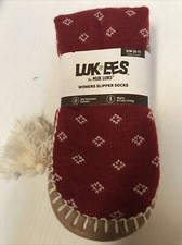 MUK LUK LUK EES WOMEN'S SLIPPER SOX Multi Color SIZE S/M 5-7  7-FD-17 