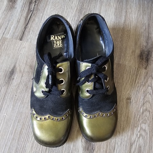 Vintage 1970s Rand Disco Shoes Size 10 Ghetto Funk Patent Oxford Platform  Y2K - Picture 7 of 14