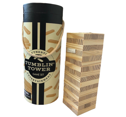 Tumblin' Tower Stacking Game Quality Wood Block Set by Ambassador Games - Picture 8 of 8